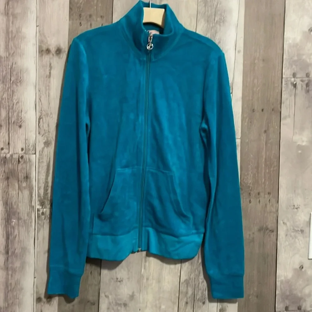 Vintage Turquoise Juicy Couture Terry Jacket size XS